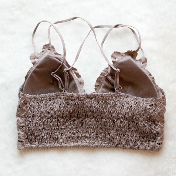 Lena Crochet Lace Bralette - Cocoa - Picture 2 of 4
